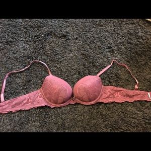 Aerie adjustable strap push up maroon Emma bra